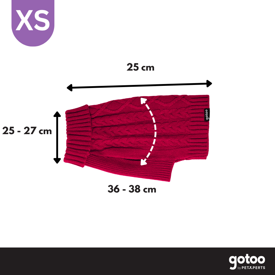 Gotoo Camisola de Malha Vermelha para c&atilde;es, , large Imagem n&uacute;mero 4