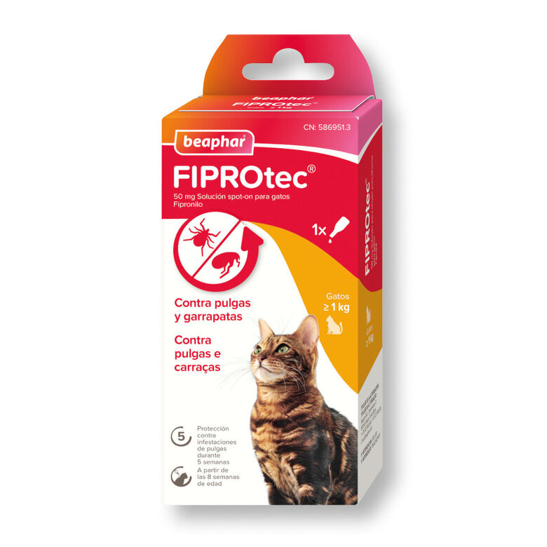 Beaphar Firprotec Pipetas antiparasitárias para gatos,  Imagem número 1 Beaphar Firprotec Pipetas antiparasitárias para gatos, , large Imagem número 1