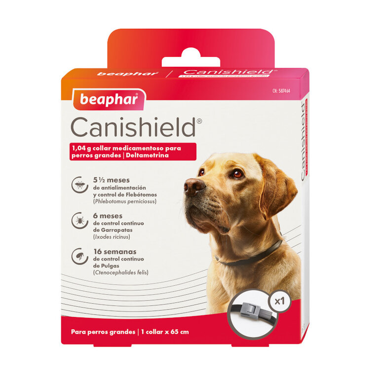 Beaphar Canishield Coleira Antipulgas para cães,  Imagem número 1 Beaphar Canishield Coleira Antipulgas para cães, , large Imagem número 1