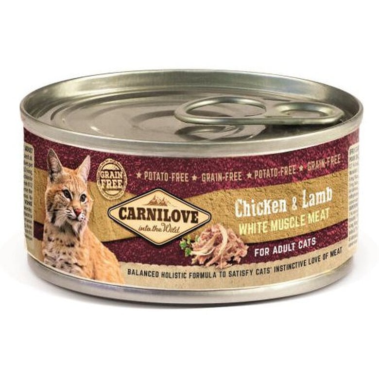 comida_humeda_gatos_carnilove_chicken_lamb_adultos_CAR111286_M Imagem número 1 Carnilove Chicken & Lamb comida húmeda gato adulto Imagem número 1
