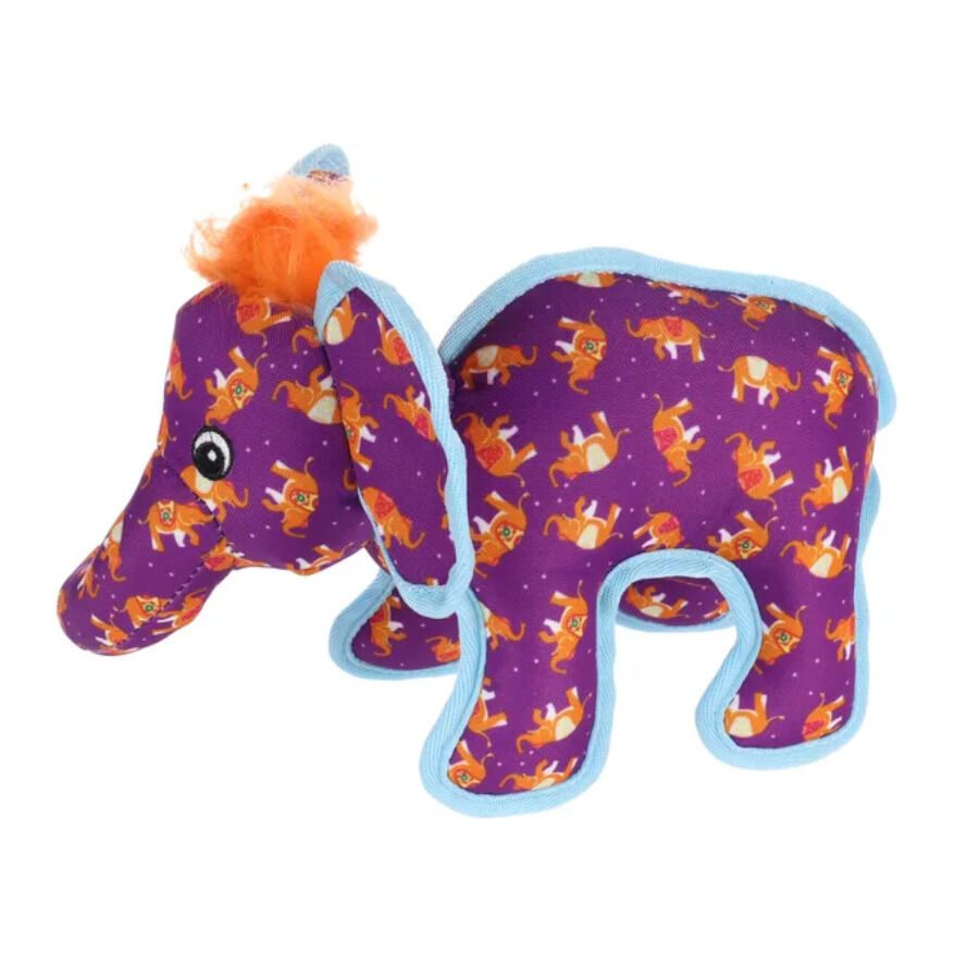 Flamingo Strong Stuff Elefante de Peluche Roxo para c&atilde;es, , large Imagem n&uacute;mero 1