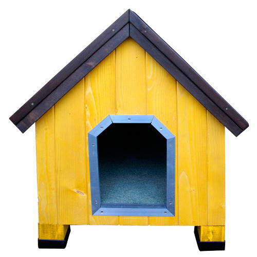 TK-Pet Alpine Casota de Madeira Amarela para c&atilde;es, , large Imagem n&uacute;mero 2