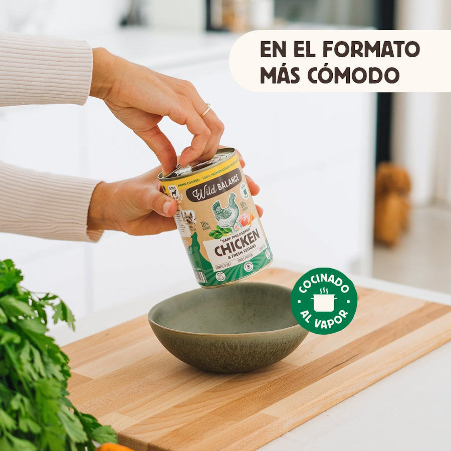 400 g Wild Balance BARF de Frango e Legumes em lata para c&atilde;es , , large Imagem n&uacute;mero 3