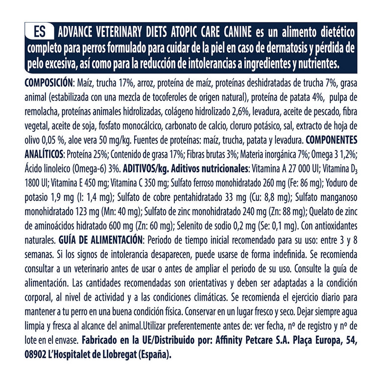 Advance Atopic Care Canine | Tiendanimal