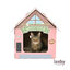 Leeby Hattie casota arranhadora de cartão cor-de-rosa para gatos, , large Indicador imagem número 2