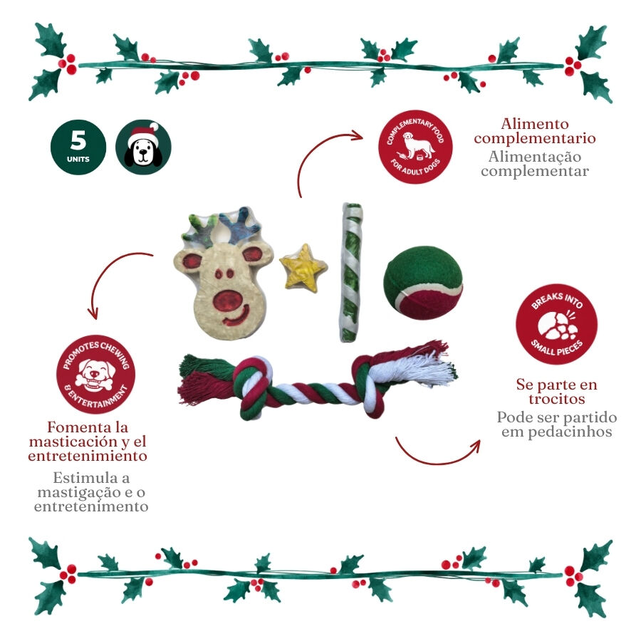 1 pack x 5 uns. Wonder Christmas Caixa de Snacks e Brinquedos para C&atilde;es, , large Imagem n&uacute;mero 4