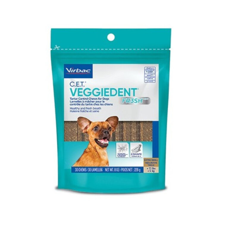 Virbac Snacks Dentários VeggieDent Fresh para cães, , large image number null