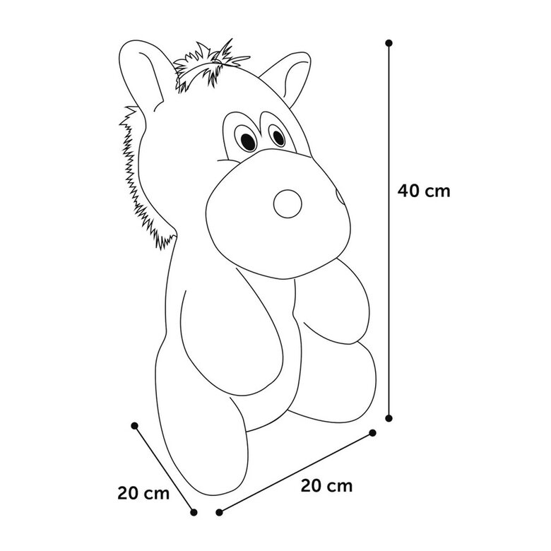 Flamingo Henny Burro de Peluche Cinza para cães,  Imagem número 2 Flamingo Henny Burro de Peluche Cinza para cães, , large Imagem número 2