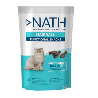 Nath Functional Snacks Biscoitos Hairball para gatos