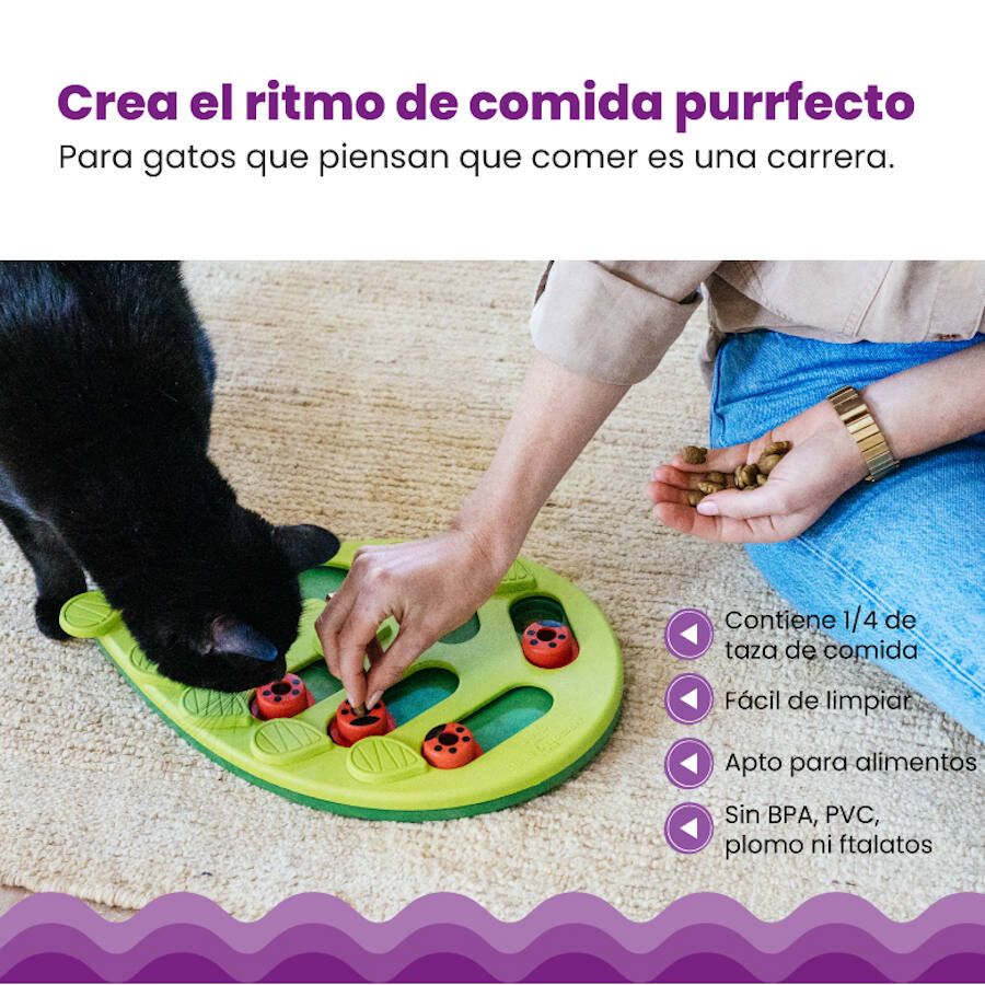 Catstages Nina Ottosson Puzzle & Play Buggin&rsquo; Out Brinquedo de Intelig&ecirc;ncia para gatos, , large Imagem n&uacute;mero 4
