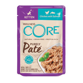 Wellness Core Pat&ecirc; Kitten frango e salm&atilde;o para gatos
