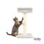 Leeby Tigrou arranhador com cama e brinquedo cinzento para gatos, , large Indicador imagem número 2