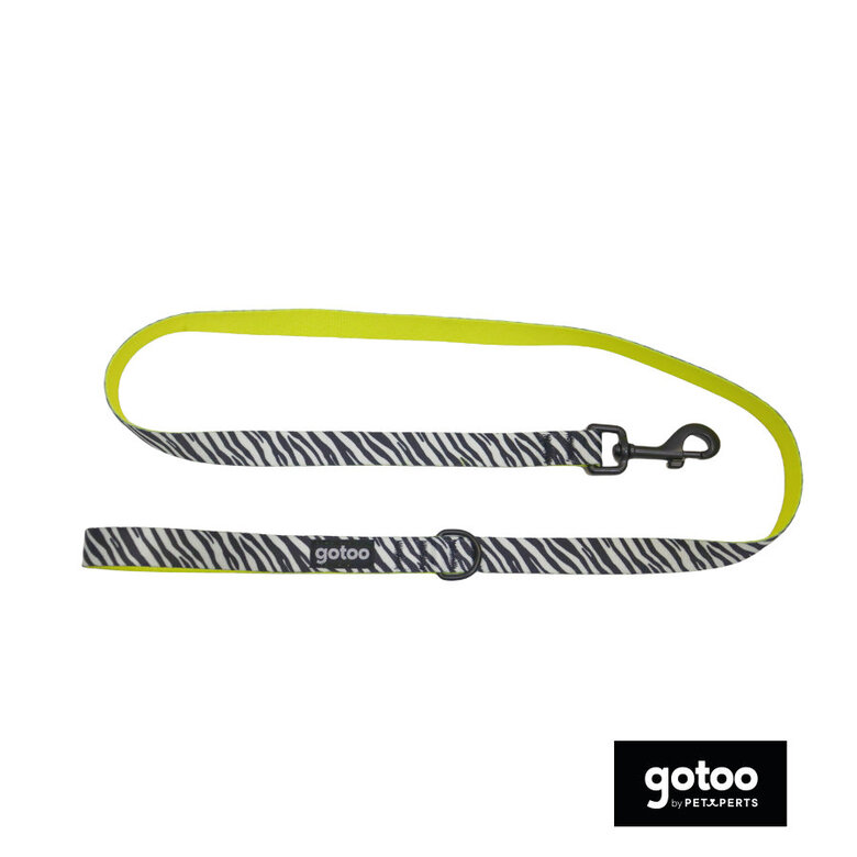 Gotoo Trela estampada zebra para cães,  Imagem número 2 Gotoo Trela estampada zebra para cães, , large Imagem número 2