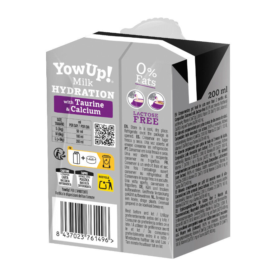 2 uns. x 200 ml YowUp! Special Bones Leite sem lactose para gatos Pack poupan&ccedil;a!, , large Imagem n&uacute;mero 3