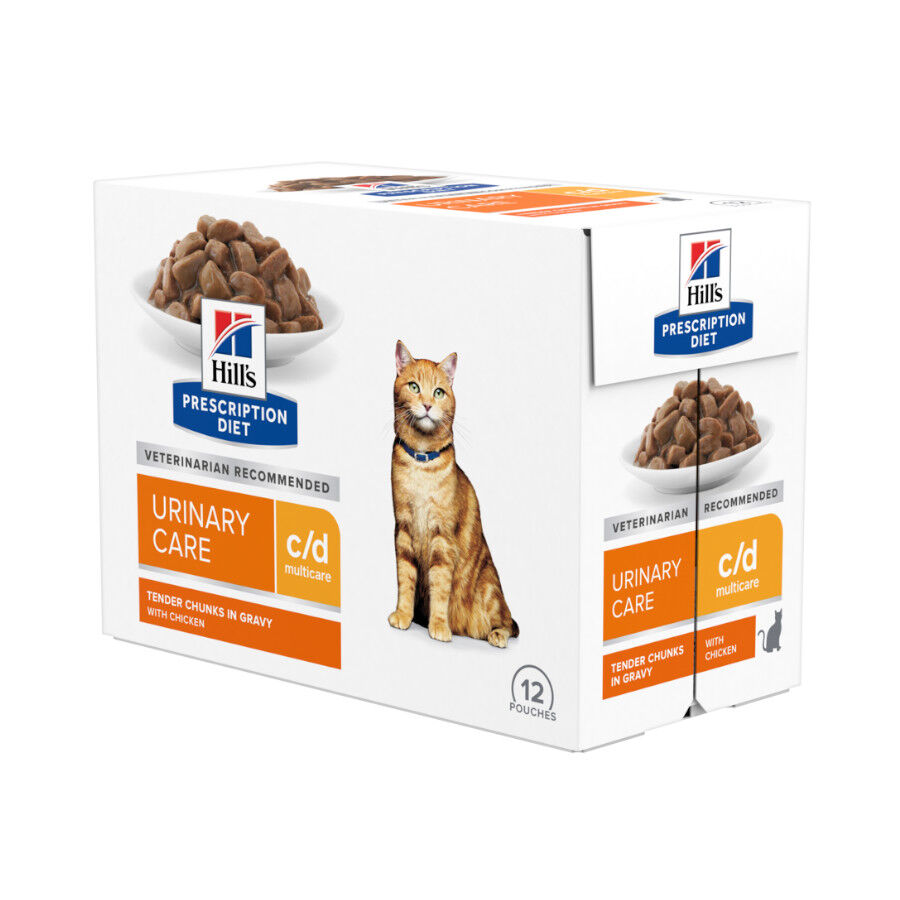12 saquetas x 85 g Hill's Prescription Diet Urinary Care Frango saqueta para gatos, , large Imagem n&uacute;mero 1