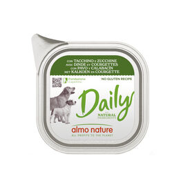 Almo Nature Bio Organic Maintenance com peru e abobrinha em pote de comida para cães