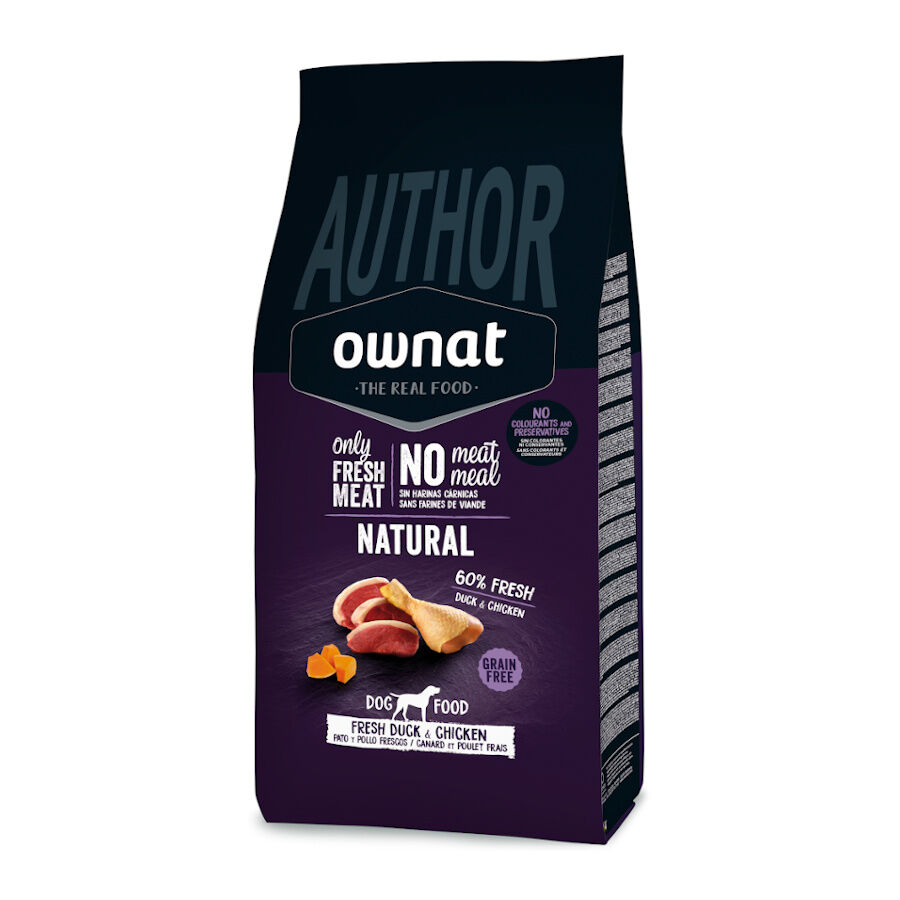 10 kg Ownat Author Pato Fresco e Frango ra&ccedil;&atilde;o para c&atilde;es, , large Imagem n&uacute;mero 1