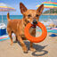 Summer Vibes Cooling Circle Orange Mordedor para c&atilde;es, , large Indicador imagem n&uacute;mero 1