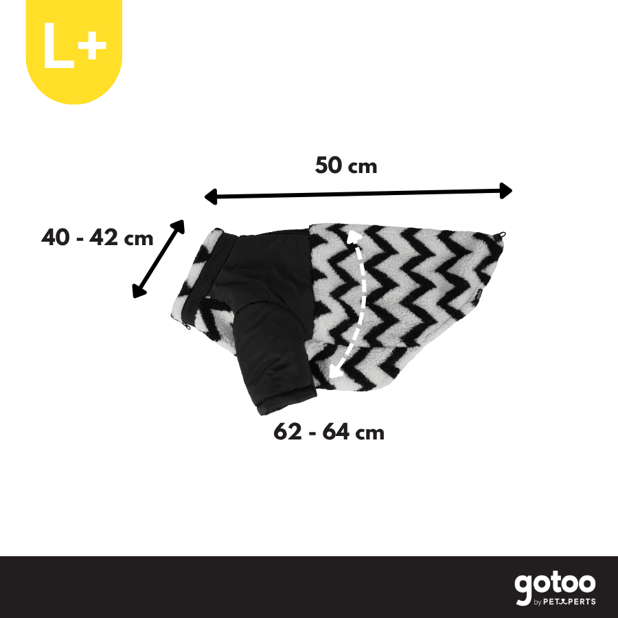 Gotoo Casaco com Padr&atilde;o Zigzag para c&atilde;es, , large Imagem n&uacute;mero 4