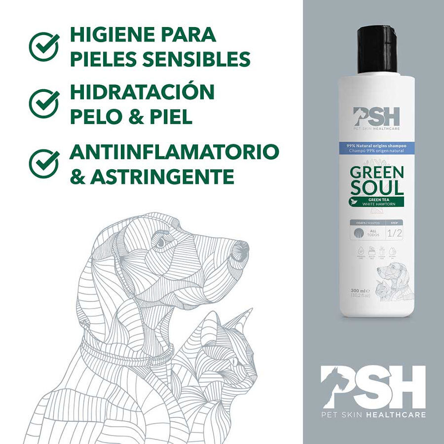 PSH Green Soul Champ&ocirc; para c&atilde;es e gatos, , large Imagem n&uacute;mero 3