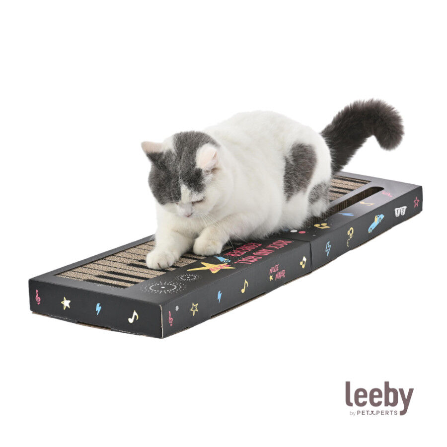 Leeby Kitty teclado arranhador de cart&atilde;o com bola para gatos, , large Imagem n&uacute;mero 2
