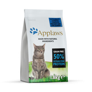 Applaws Adult Grain Free Peixe Azul e Salmão ração para gatos