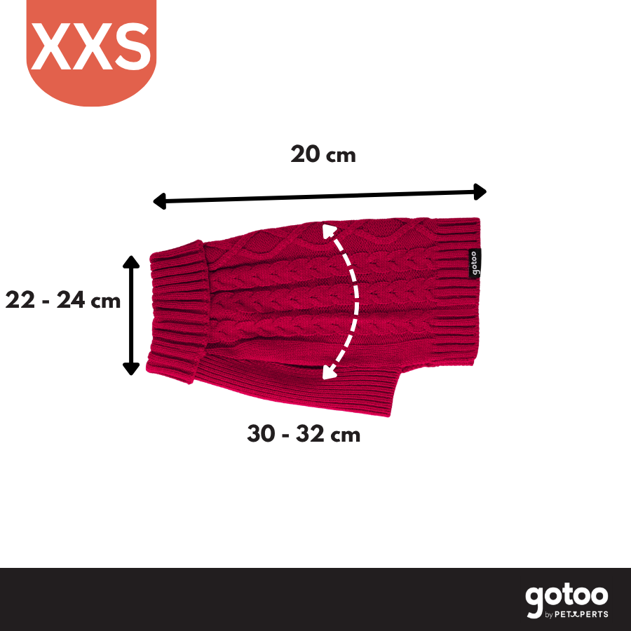 Gotoo Camisola de Malha Vermelha para c&atilde;es, , large Imagem n&uacute;mero 4