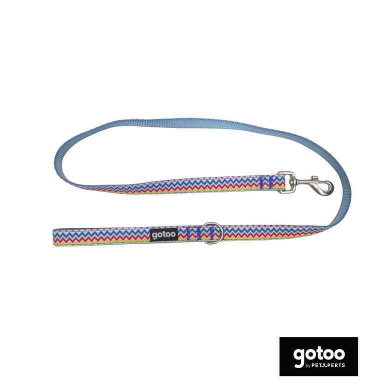 Gotoo Trela Estampada com Riscas Zig-Zag para Cães,  Imagem número 2 Gotoo Trela Estampada com Riscas Zig-Zag para Cães, , large Imagem número 2