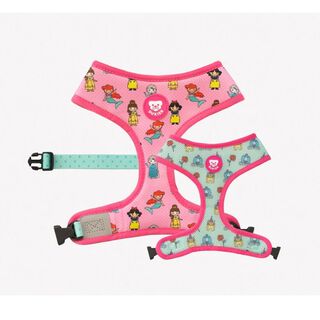 Dukier Peitoral reversível com estampado de princesa para cães