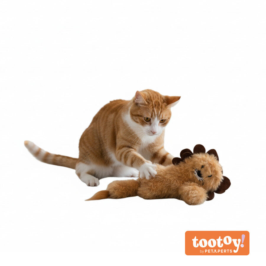 Tootoy! Interactive & Stimulate Le&atilde;o de peluche com catnip para gato, , large Imagem n&uacute;mero 10