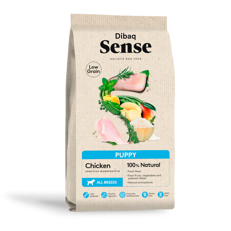 12 kg Dibaq Sense Low Grain Puppy Ra&ccedil;&atilde;o de frango para c&atilde;es, , large Imagem n&uacute;mero 1