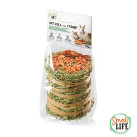 Small Life Rolo de Feno com Cenoura Snack para roedores e coelhos