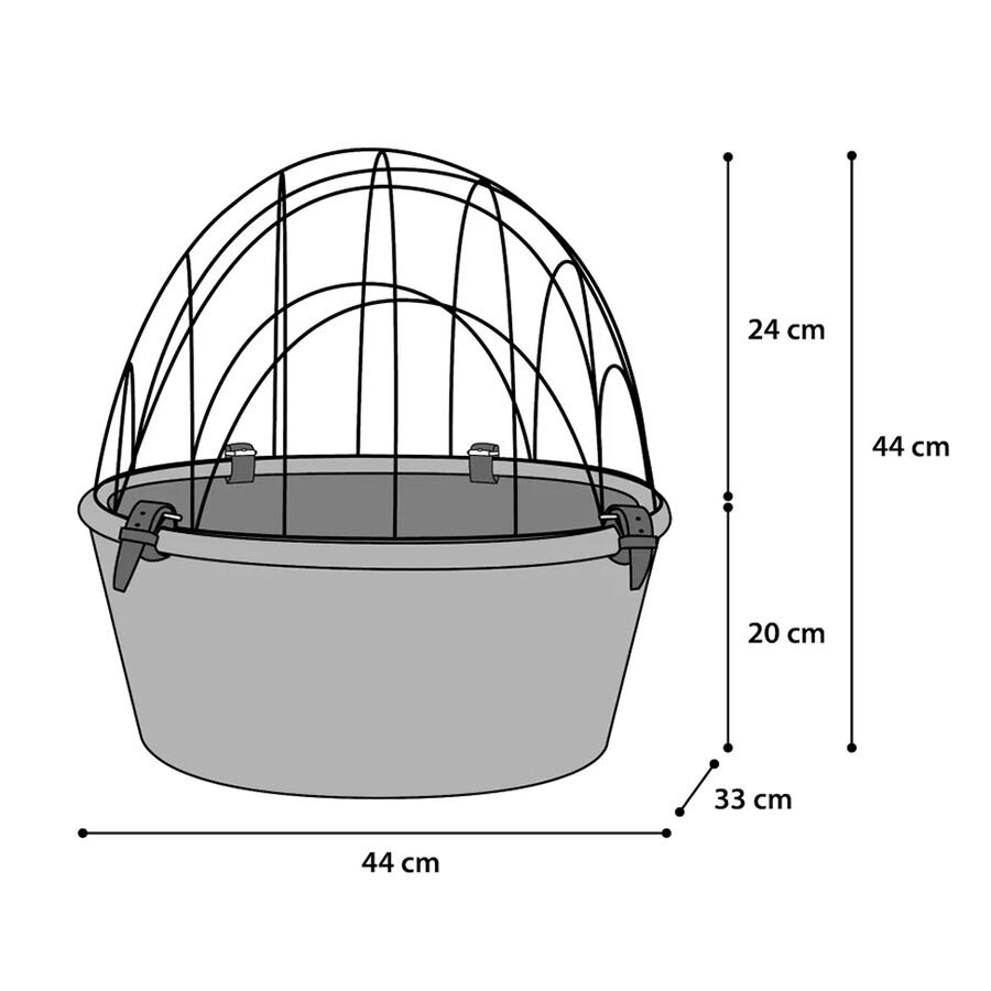 Flamingo Cesto Transportados Diantero de Bicicleta para c&atilde;es, , large Imagem n&uacute;mero 2