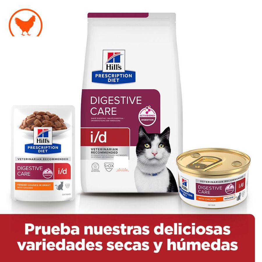 85 g Hill's Prescription Diet i/d Mousse de Pollo lata para gatos, , large Imagem n&uacute;mero 5