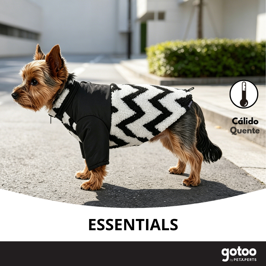 Gotoo Casaco com Padr&atilde;o Zigzag para c&atilde;es, , large Imagem n&uacute;mero 6