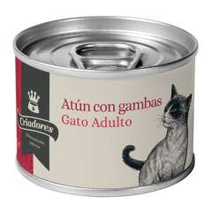 Alimento húmido para gatos Criadores atum com camarão 170 gr