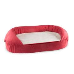 Cama ortopédica para cães TK-Pet oval cor bordeaux