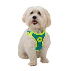 Peitoral de alta visibilidade TK-Pet Easy Click azul