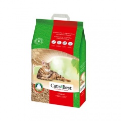 Leito higiénico vegetal aglomerante para gatos