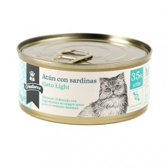 Alimento húmido para gatos Criadores Light de atum com sardinhas