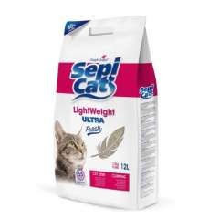 Areia gatos Sepicat LightWeight Ultra Fresh aglomerante