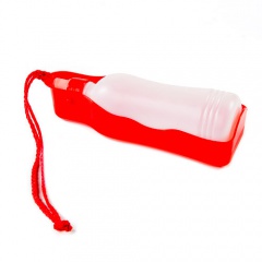 Bebedouro portátil para cães e gatos TK-Pet vermelho