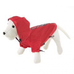 .Impermeável reflectante vermelho para cães