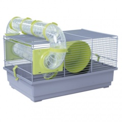 Jaula pequena com túneis especial para hamster russo-roborowsky