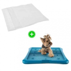 Pack cachorro: empapadores com aroma a limão e bandeja sanitária para cães TK-Pet