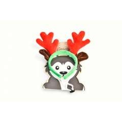Guau Christmas Tiara de rena para cães