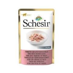 Schesir saquetas de comida húmida atum e fiambre de frango