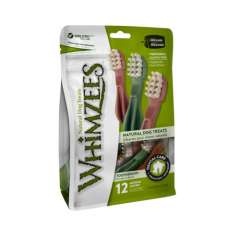 Snacks para cães médios Whimzees escova de dentes