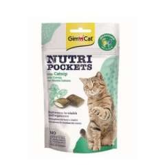 Snacks para gatos GimCat Nutri Pockets com erva-gateira e multivitaminas