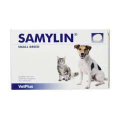 Vetplus Samylin Vitaminas Comprimidos para Gatos e Cães de Raça Pequena